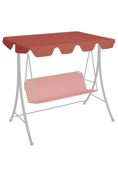 Concept Copertină de rezervă leagăn grădină cărămiziu 188/168x110/145cm