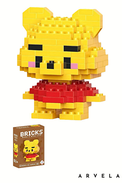 Arvela Winnie The Pooh Bricks Karakter Figürü – Mini Blok Oyuncak