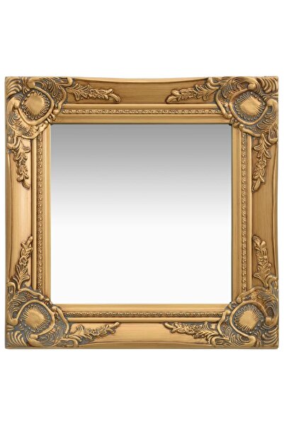Concept Oglindă de perete în stil baroc, auriu, 40 x 40 cm