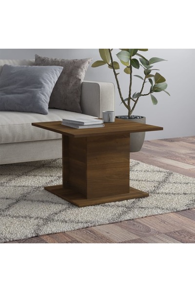 Concept Τραπεζάκι σαλονιού, καφέ δρυς, 55,5x55,5x40 εκ., μοριοσανίδα