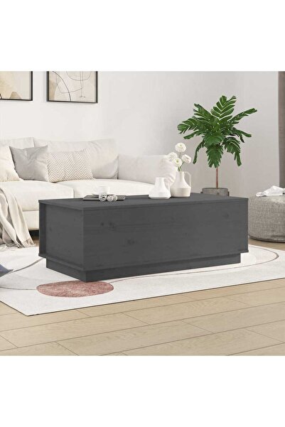 Concept Masă de cafea, gri, 100x50x35 cm, lemn masiv de pin