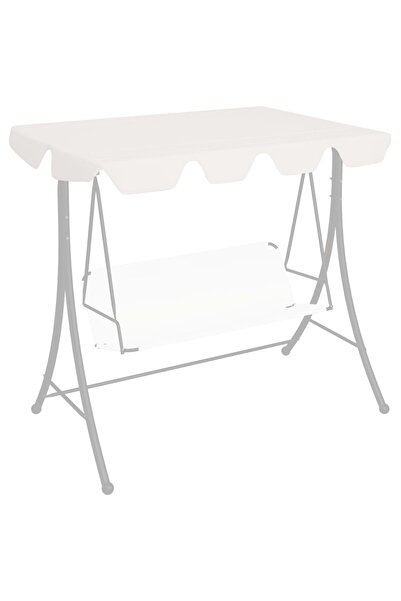 Concept Ανταλλακτικό κάλυμμα για κούνια κήπου, λευκό, 188/168x110/145 cm
