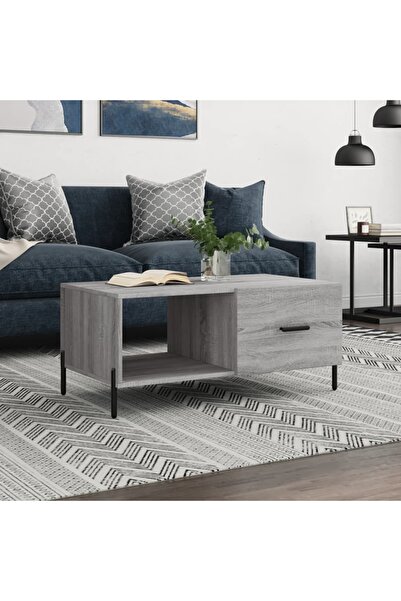 Concept Τραπεζάκι σαλονιού, γκρι sonoma, 90x50x40 εκ., επεξεργασμένο ξύλο