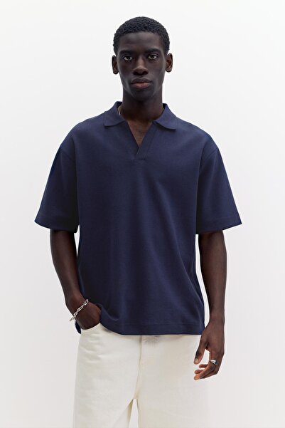 Pull & Bear Kısa kollu interlok polo