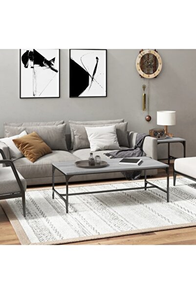 vidaxl Τραπεζάκι σαλονιού, γκρι sonoma, 80x50x35 εκ., επεξεργασμένο ξύλο