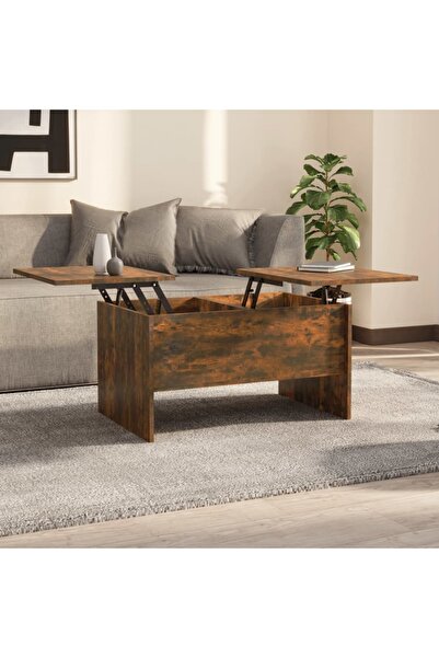 Concept Τραπεζάκι σαλονιού, καπνιστή δρυς, 80x50x42,5 εκ., επεξεργασμένο ξύλο