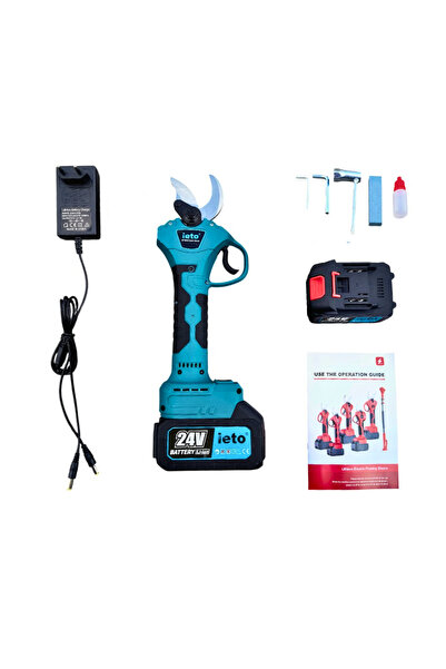 COBI SMART® Foarfeca de crengi, 2 acumulatori 24V, taiere rapida, lama otel i...