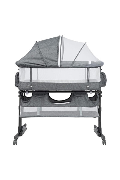 Arabest سرير أطفال، مع سلة تخزين وناموسية، سهل التركيب، مناسب للمواليد الجدد،...