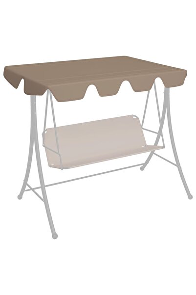 Concept Copertină de rezervă leagăn grădină gri taupe 150/130x70/105 cm