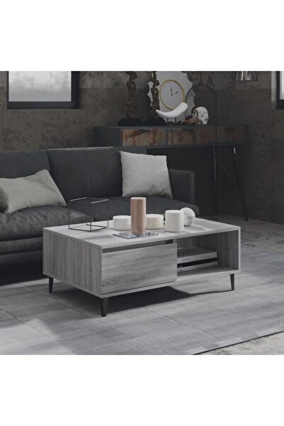 Concept Τραπεζάκι σαλονιού, γκρι sonoma, 90x60x35 cm, μοριοσανίδα