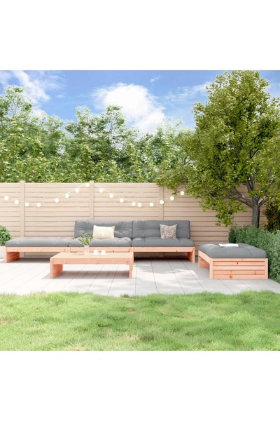 Concept Set mobilier de grădină cu perne, 5 piese, lemn masiv douglas