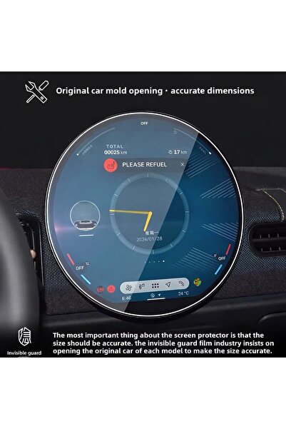 Amexim Mini Cooper Accessories 2024-2025 – 9.45” Screen Protector for Countryman & Aceman | 9H Tempered