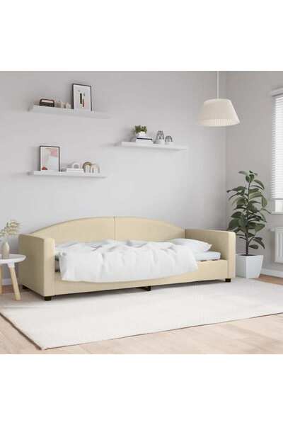 Concept Pat de zi, crem, 80x200 cm, material textil