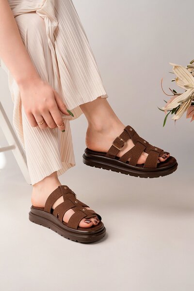 BAHRİNA Female Gladiator Slipper