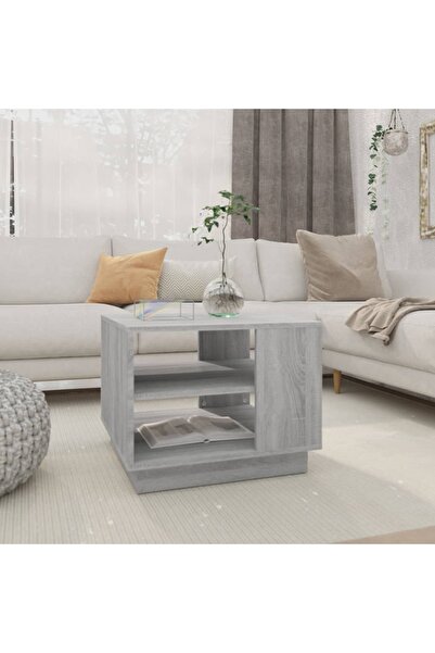 Concept Τραπεζάκι σαλονιού, γκρι δρυς sonoma, 55x55x43 εκ., μοριοσανίδα