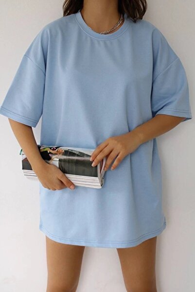 Gollinger Tricou oversize din bumbac cu decolteu