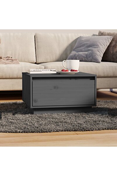 Concept Masă de cafea, gri, 55x56x32 cm, lemn masiv de pin