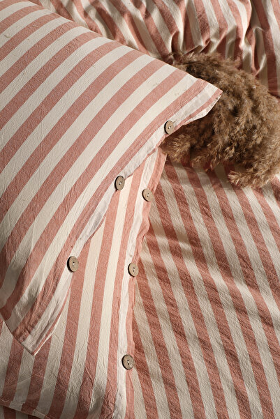 Macas Home إيستري 100% قطن قطن خيط مصبوغ قابل للغسل مقاس كبير طقم غطاء لحاف 2...