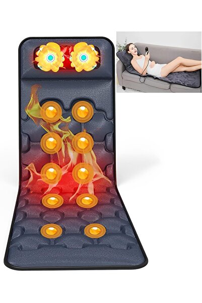 Arabest حصيرة تدليك مع وسادة للرقبة والكتفين والظهر والساقين، مناسبة لراحة ال...