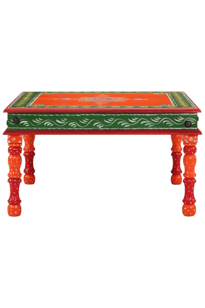 Concept Χειροποίητο τραπεζάκι σαλονιού, πορτοκαλί, μασίφ ξύλο μάνγκο