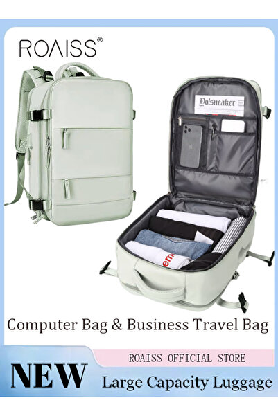 ROAISS Travel Backpack for Men Women Carry On Backpack with USB Charging Port...