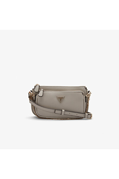 Guess Noelle II Çapraz Askılı Kadın Açık Gri Omuz Çantası