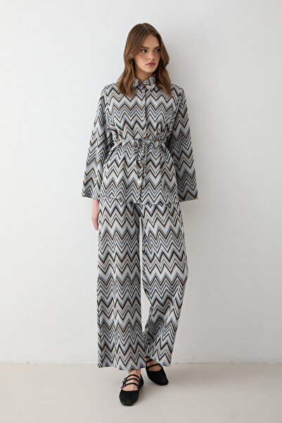 Melike Tatar Zik Zak Knitted Set 32-3605-1