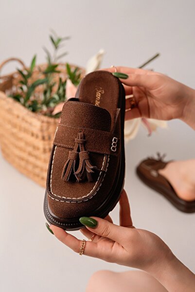 BAHRİNA Women's Loafers Tasseled Slipper