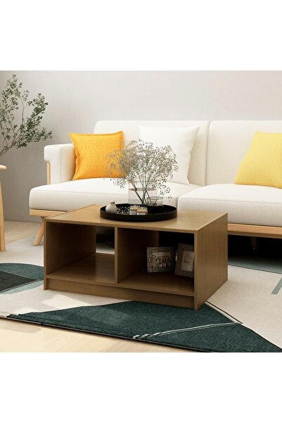 Concept Masă de cafea, maro miere, 75x50x33,5 cm, lemn masiv de pin