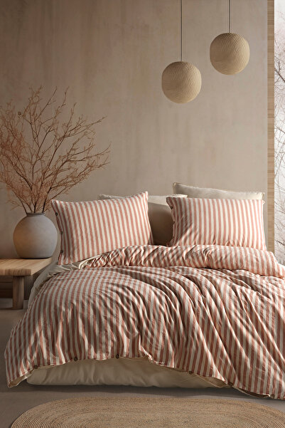 Macas Home Eostre 100% Cotton Thread Yarn Dyed Washable Double Duvet Cover Se...