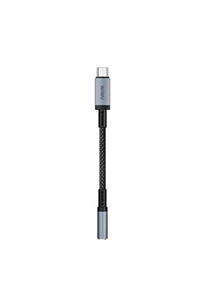 WIWU محول الصوت Wi-C047L Legend (0.15 متر) من USB-C/Lightning إلى 3.6 ملم - أسود