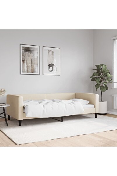 Concept Pat de zi, crem, 90x200 cm, material textil