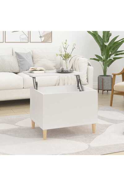 Concept Τραπεζάκι σαλονιού, λευκό, 60x44,5x45 εκ., επεξεργασμένο ξύλο