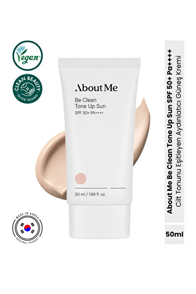 ABOUT ME Be Clean Tone Up Sun SPF50+ PA++++ Ton Eşitleyici Aydınlatıcı Güneş ...