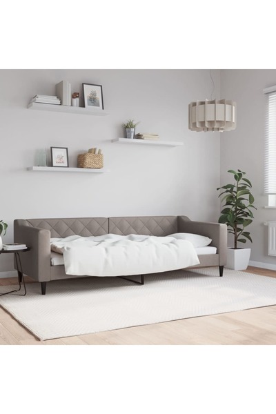 Concept Κρεβάτι ημέρας, γκρι-μπεζ, 80x200 cm, ύφασμα