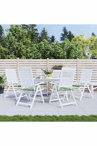 Concept Μαξιλάρια καρέκλας κήπου, σχέδιο φύλλων, 6 τεμ., 50x50x3 cm, ύφασμα