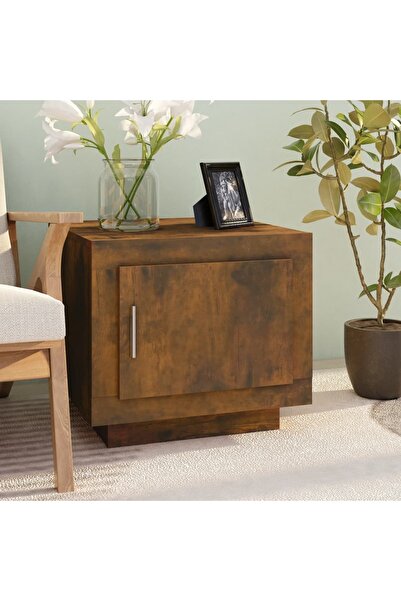 Concept Τραπεζάκι σαλονιού, καπνιστή δρυς, 51x50x45 εκ., επεξεργασμένο ξύλο