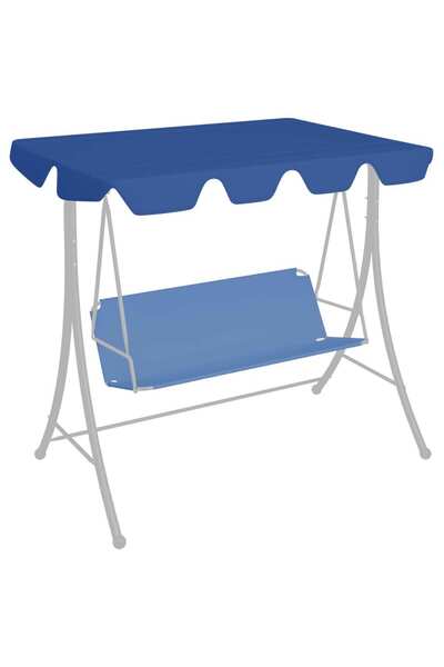 Concept Ανταλλακτικό κάλυμμα κούνιας κήπου μπλε 188/168x110/145cm