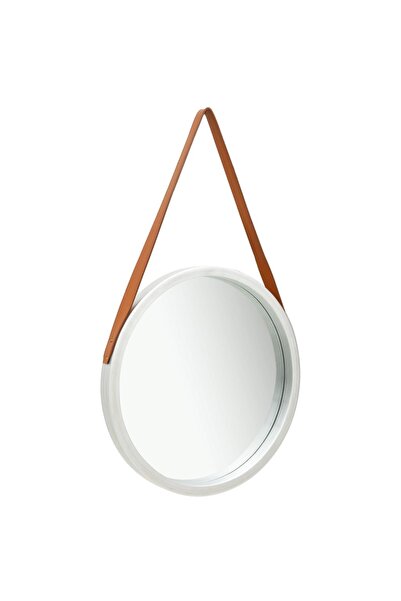 Concept Oglindă de perete cu o curea, 50 cm, argintiu