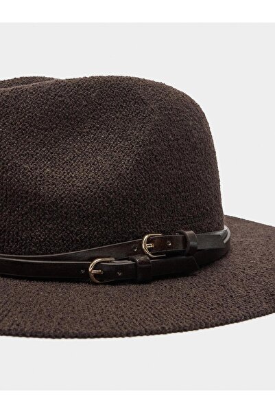 PARFOIS Kadın Kemer Detaylı Örme Şapka