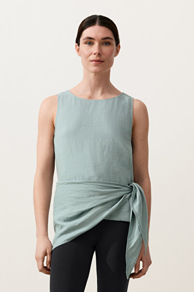 Oysho %100 keten askılı bluz