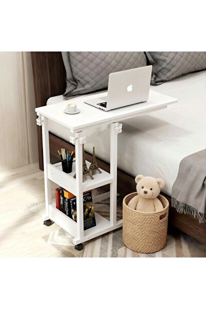 ZUIHAO Bedside Table Adjustable Height, Foldable Laptop Overbed Desk for Home...