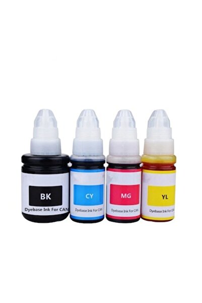 Europrint Set of 4 Ink Bottles Compatible with CANON GI-490 GI-790 PIXMA G100...