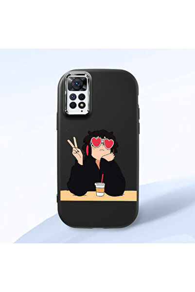 Hontinga Redmi Note 11 Pro Compatible Camera Protected Black Soft Silicone Ph...