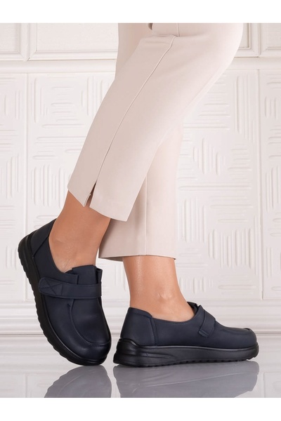 ALOGO Pantofi casual de damă, bleumarin, din piele sintetică Nedira, mărimea 41