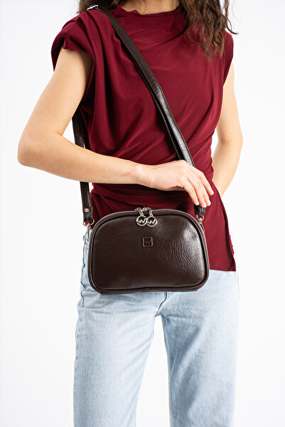 Vuslat Bags Kadın 4 Bölmeli Mini Çapraz Omuz Çantası Günlük Şık Tasarım