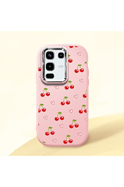 Hontinga حافظة هاتف من السيليكون الناعم باللون الوردي متوافقة مع كاميرا Infin...