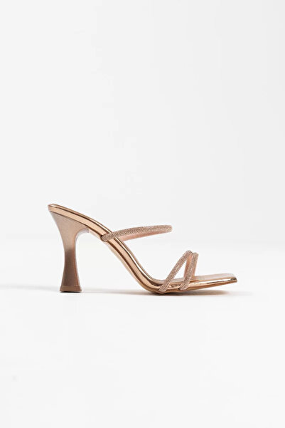 Belinora Tocuri pentru femei Bronze Mirror Stone papuci TR20MY01F