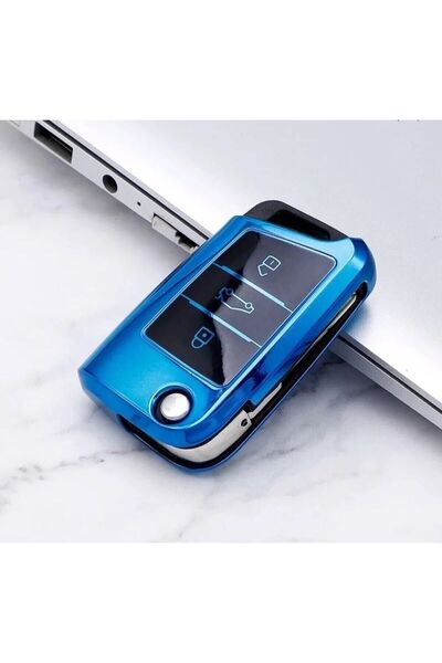 ÖZEN KEYS Volkswagen Golf Polo T-Cros T-Roc Taıgo Tıguen Caddy Tpu Key Case B...