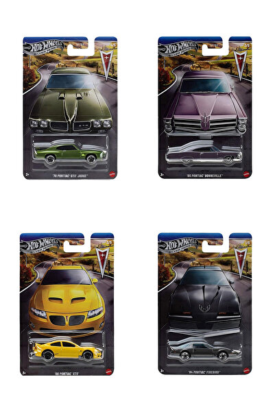 HOT WHEELS مجموعة سيلفر بونتياك سيريز GRT01-979P مكونة من 4 قطع